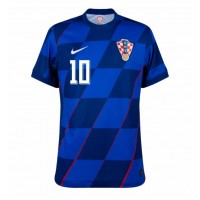 Camiseta Croacia Luka Modric #10 Segunda Equipación Replica Eurocopa 2024 mangas cortas